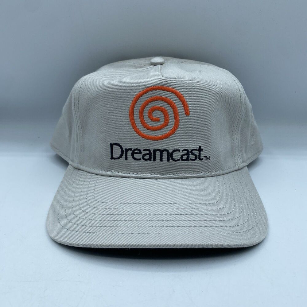 Dreamcast Hat Adult OSFA Gray Snapback Logo Embroidery Videogames Console NWOT